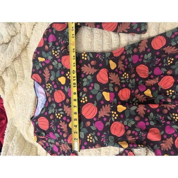 Girls Pl., Thanksgiving Dress Fit And Flare Fall Pumpkins, Harvest Size 16 - Picture 3 of 4